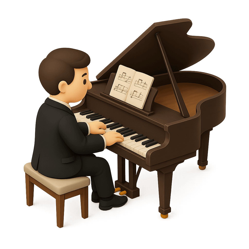 Lecții de pian pentru adulți la Clasa De Canto